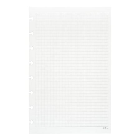 50 Sheets White TUL Custom Note-Taking System Discbound Refill Teacher Inserts 100 Pages 5 1/2 x 8 1/2 